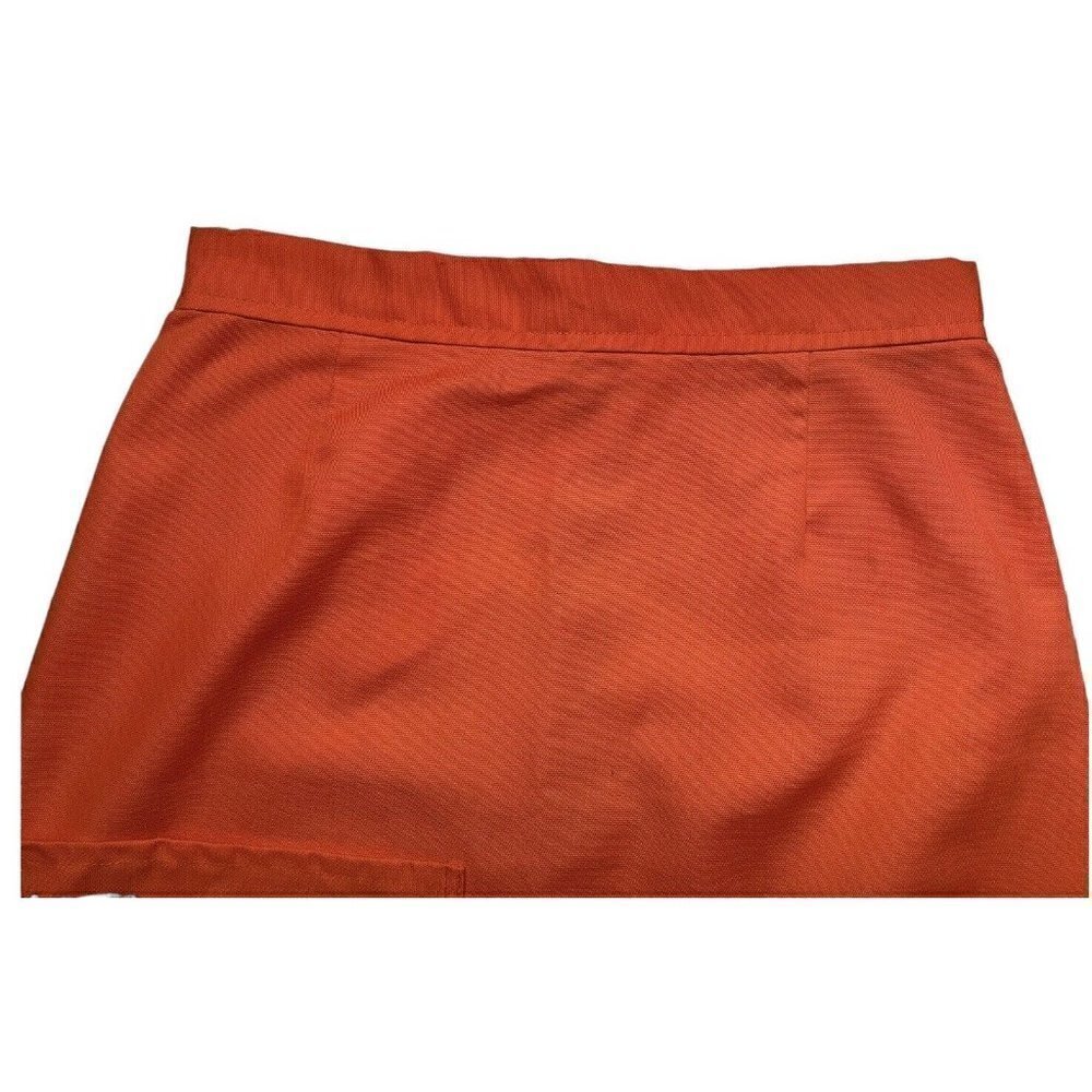 VTG 60s Handmade Floor Length Flower Power Hippy Boho Orange Maxi Skirt Women’s - Picture 4 of 11